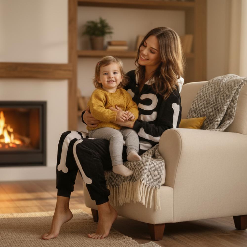 Kigurumi skeleton onesie costume St. Andrew's Day pajamas adult m Onesie skeleton costume - XL