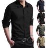 Мужская рубашка, супермягкая, износостойкая, мужская универсальная рубашка из смеси хлопка, летняя одежда для мужчин