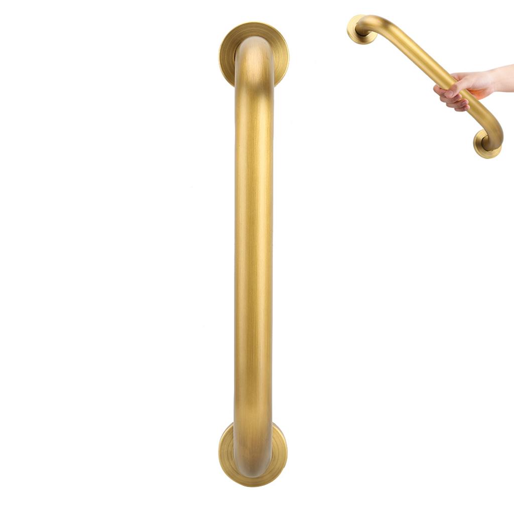 Copper Shower Grab Bar Bathroom Balance Bar Safety Hand Rail Bathtub Safety Handle for Elderly