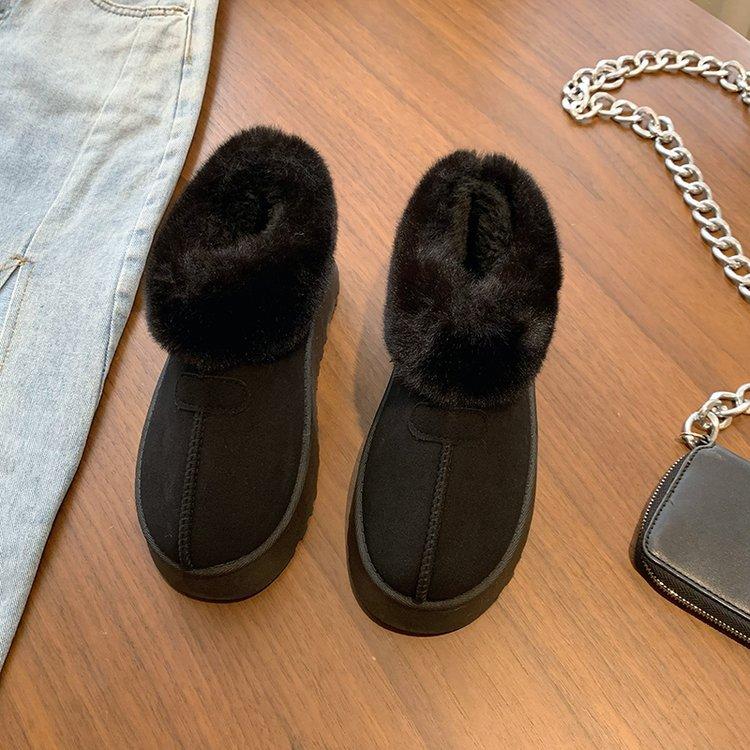 Thick-soled Snow Boots Fashionable Women's Winter New Velvet Thickened Short Boots Non-slip