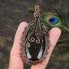 Smoky Topaz Handmade Copper Wire Wrap Jewelry Pendant 3.74 e2T28