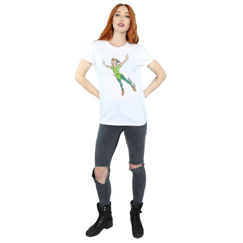 Peter Pan Womens/Ladies Classic Flying Cotton Boyfriend T-Shirt