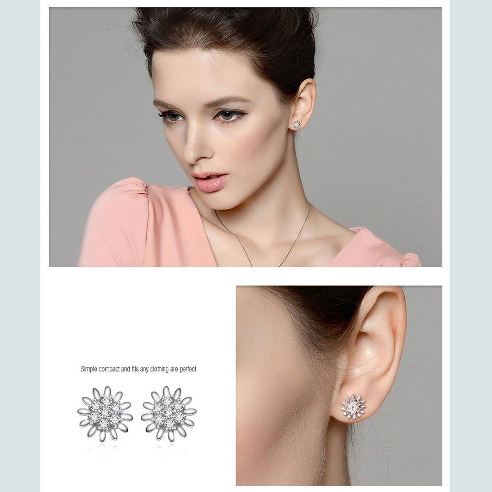 Серьги IUHA Dandelion Austrian CZ Metal, устойчивые к изменению цвета, бриллианты, дружелюбные,