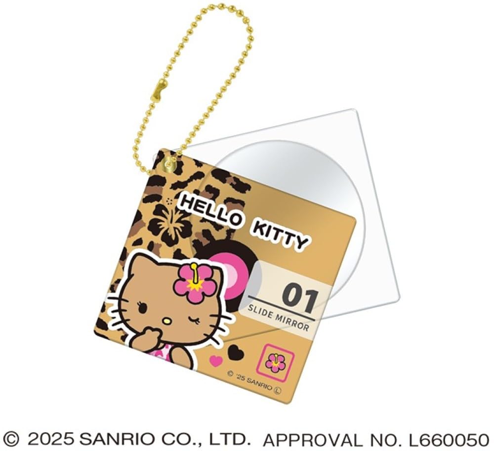 Crux Sanrio Hello Kitty Зеркало-слайдер в форме диска, Suntan 133488