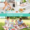 1Pcs Portable Divided Lunch Box Picnic Salad Fruit Container Handheld Commuter Meal Box Student Food Preservation Container