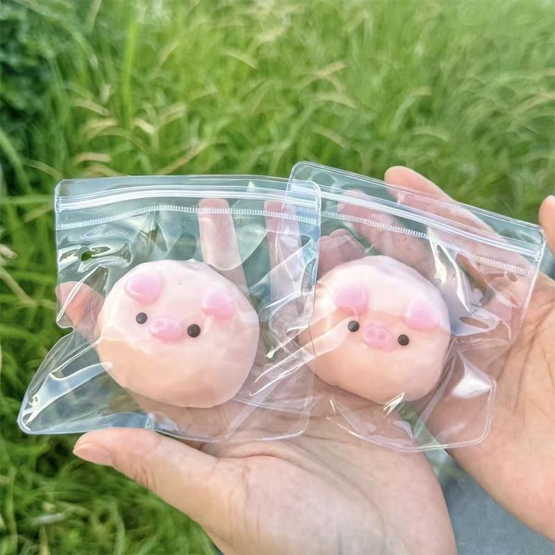 Сенсорная игрушка-антистресс для снятия тревоги для детей и взрослых, липкая, медленно восстанавливающая форму, розовый поросенок