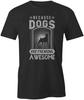 DOGS ARE FREAKING AWESOME TShirt Tee Short-Sleeved Cotton CLOTHING S1BSA120