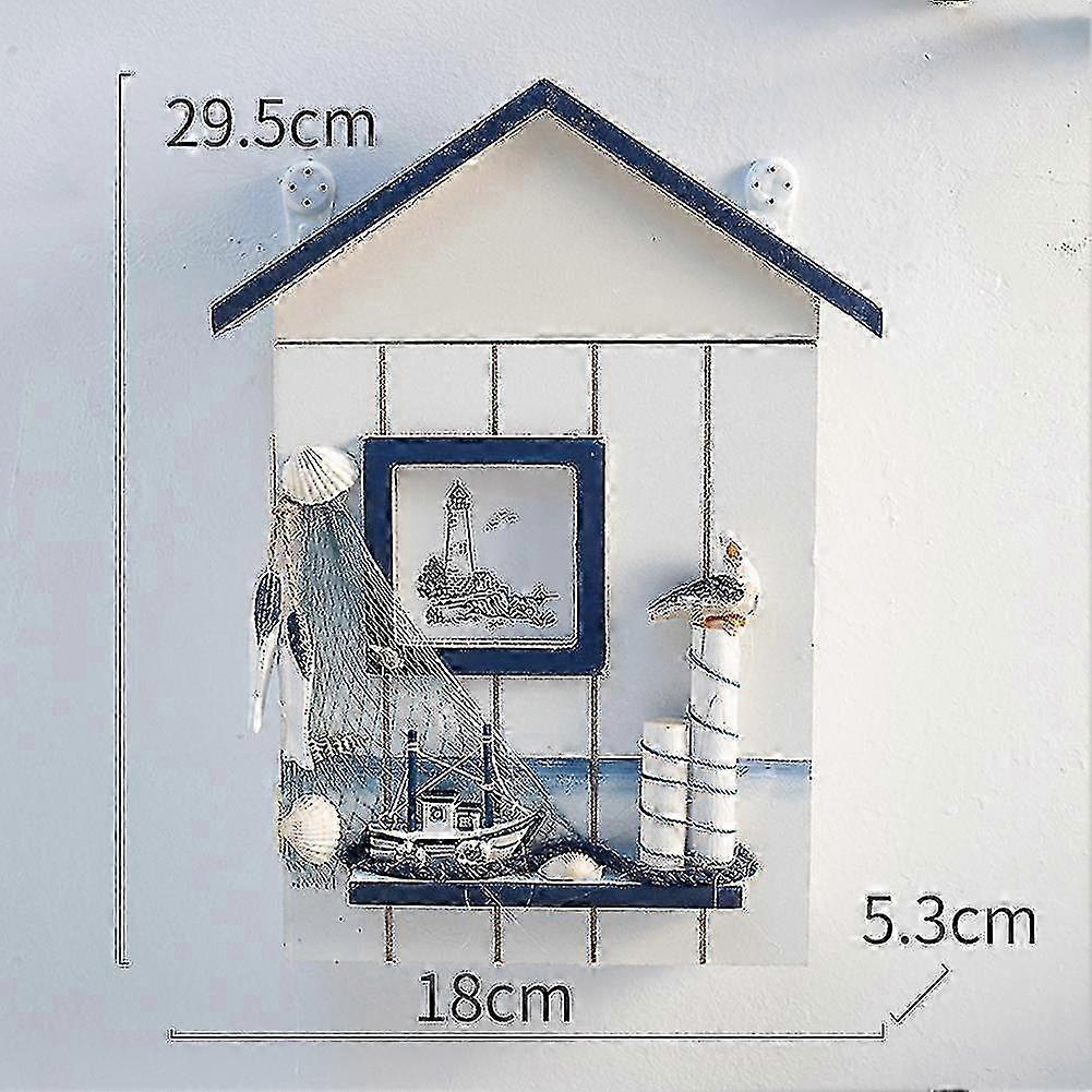 Creative decorative ocean key box key storage box seabird