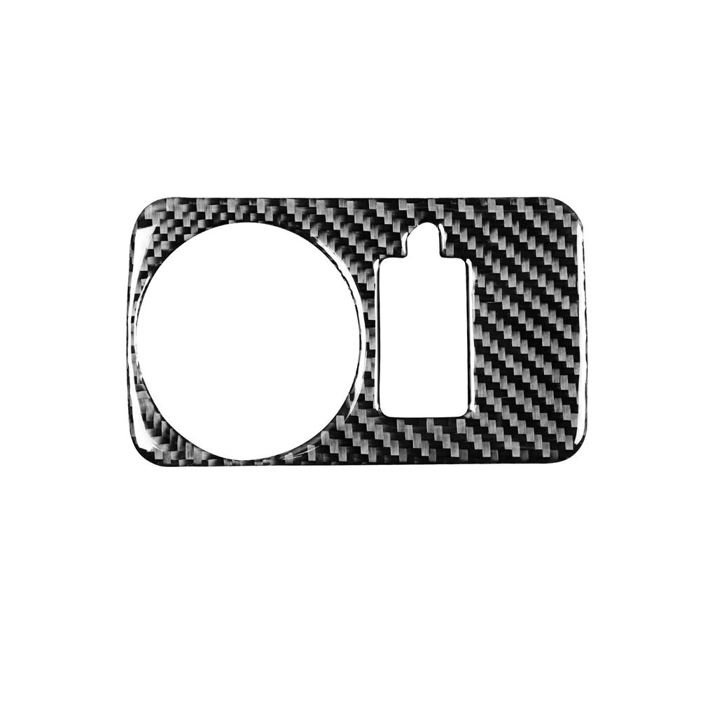 Углеродное волокно, крышка переключателя фар автомобиля, наклейка, накладка для Ford Mustang 2005 2006 2007 2008 2009, внутренняя наклейка