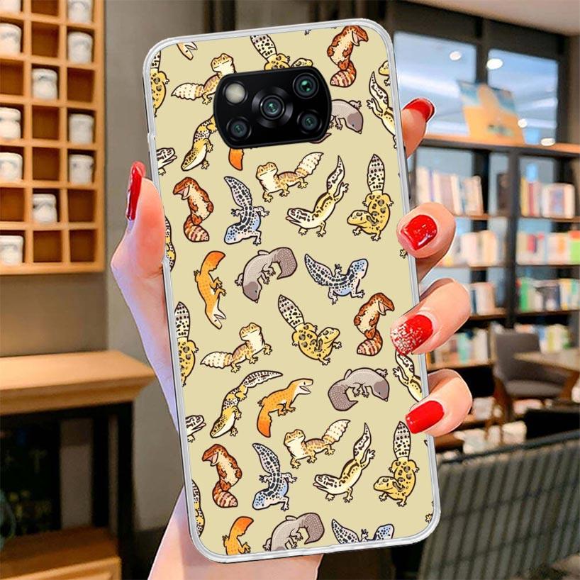 Lizards Geckos Cover Phone Case For Xiaomi Poco F7 Ultra X7 X6 X5 Pro M7 Redmi 15C 15 13C 13 12C 12 10C 10 9A 9C 9T 9 Shell Poco