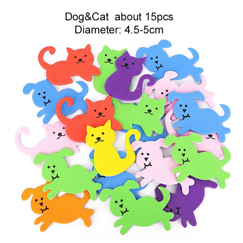 Игрушки-наклейки из ЭВА 3D Пенопластовые Самоклеящиеся Мультяшные Животные Цифры Звезды Сердца Транспортные Средства Смешанные Цвета Наклейки для Творчества Детский DIY Подарок TMZ