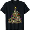 Футболка с принтом Python Christmas Tree Snake Animal