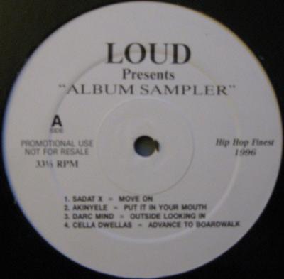12-дюймовая пластинка VARIOUS - LOUD представляет "СБОРНИК АЛЬБОМОВ" LD001 Loud Records 1996 США Рэп и хип-хоп/R&B Б/У