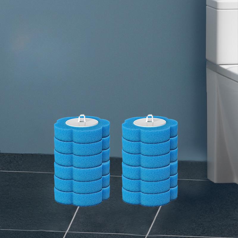 Mengni Wall Disposable Cleaning Toilet Brush Set Long Handle Home Cleaning Tool with Replacement Brush Head Toilet Bathroom Set