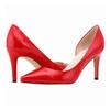 Women Pumps Stilettos Classic Sexy Pointed Toes Med Kitten 8cm Mid High Heels Spring Brand Design Black Red Dress Wedding Shoes