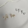 Forest-Style Trendy Drop Earrings Women Niche High-End Silver Needle Zircon Autumn Winter Exquisite Star Anniversary 18K Gold
