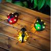 Solar Ladybug Wall Mounted Light, Outdoor Lawn LED Decorative Light, Iron Courtyard Landscape Light