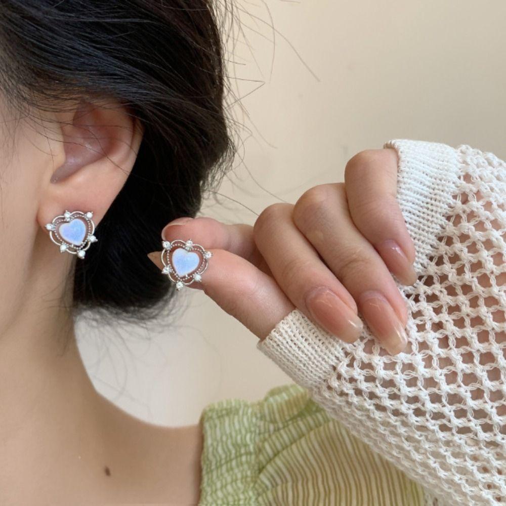 Новые серьги-гвоздики Y2K с цирконом, сплав, кристалл, серьги для личности, модные серьги-бантики, женские