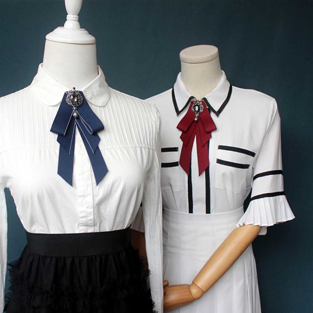 Рубашка с вырезом кисточкой, брошь, галстук для мужчин, рубашка, галстук, воротник, воротник с цветочной лентой, галстук-бабочка