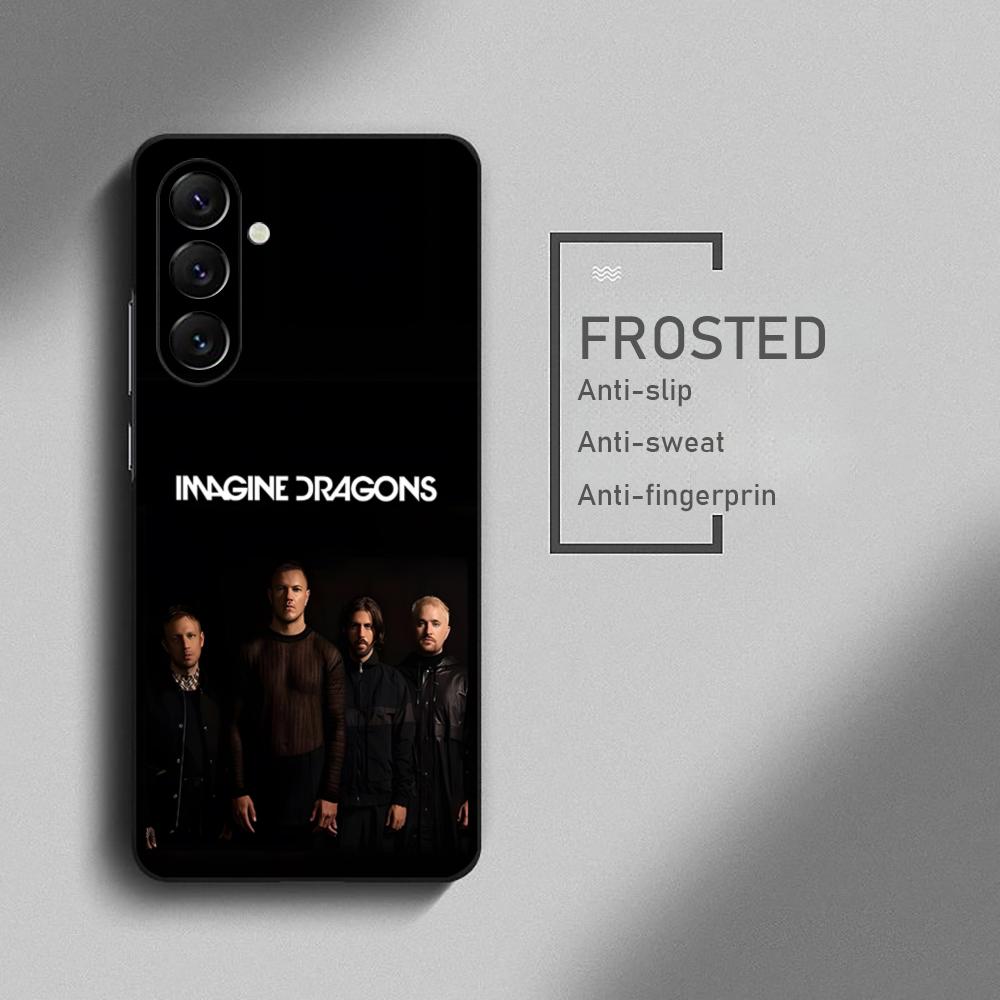 I-imagine D-Dragons Rock Band Phone Case For Samsung Galaxy S26 S25 S24 S23 S22 S21 Plus Ultra Note20 Soft Black
