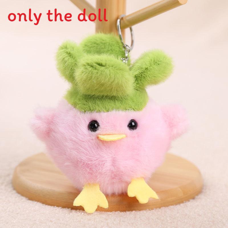 Плюшевый брелок в виде птицы с чесноком со звуковым дизайном для подарка и личного использования