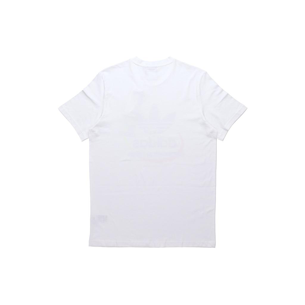 Adidas Футболка с логотипом Originals Trefoil Sport Print, мужские топы, белые FK9974