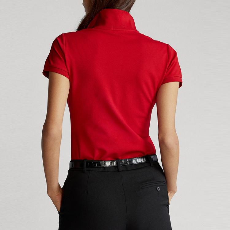 Женская футболка-поло с коротким рукавом и вышивкой с логотипом Polo Ralph Lauren WMPOKNINB920004-620