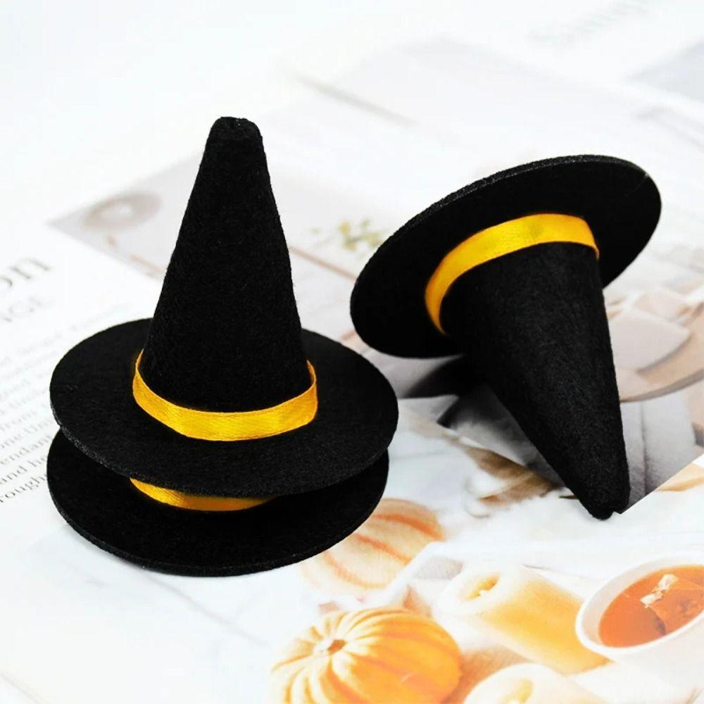 4PCS Party Supplies Miniature Witch Hat Halloween Prop Small Hats  Halloween Decoration