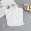 Y88A Princess Fake Collar with False Sleeves Layered Ruffled Half Shirt Wrist Cuffs