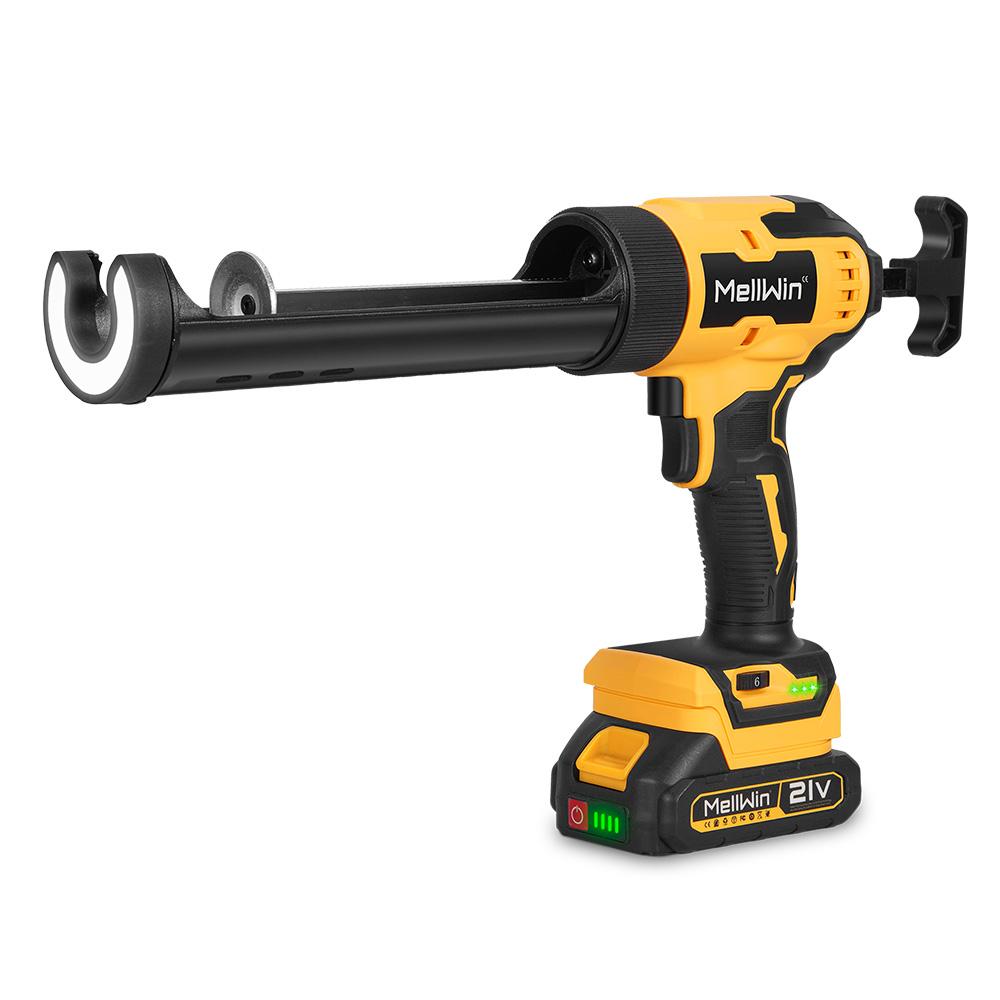 MELLWIN 10 унц/300 мл Пистолет для герметика для стекла Аккумуляторный Двери и окна Электрический инструмент для заделки швов Для аккумулятора Makita 18 В Штифт