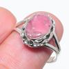 Natural Rhodochrosite Gemstone Handmade 925 Solid Silver Jewelry Ring S.9 z3U61