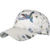 Floral Grass and Flowers CA668 [White Fang] Cap, Pattern, Pattern, Hat, Sports, Running, Outdoor, Women, Men, (Beige)