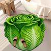 Yousheng Chinese Cabbage Floor Mat Non-Slip Absorbent Bathroom Rug 3D Visual Effect Cabbage Floor Rug for Entrance Living Room Kitchen