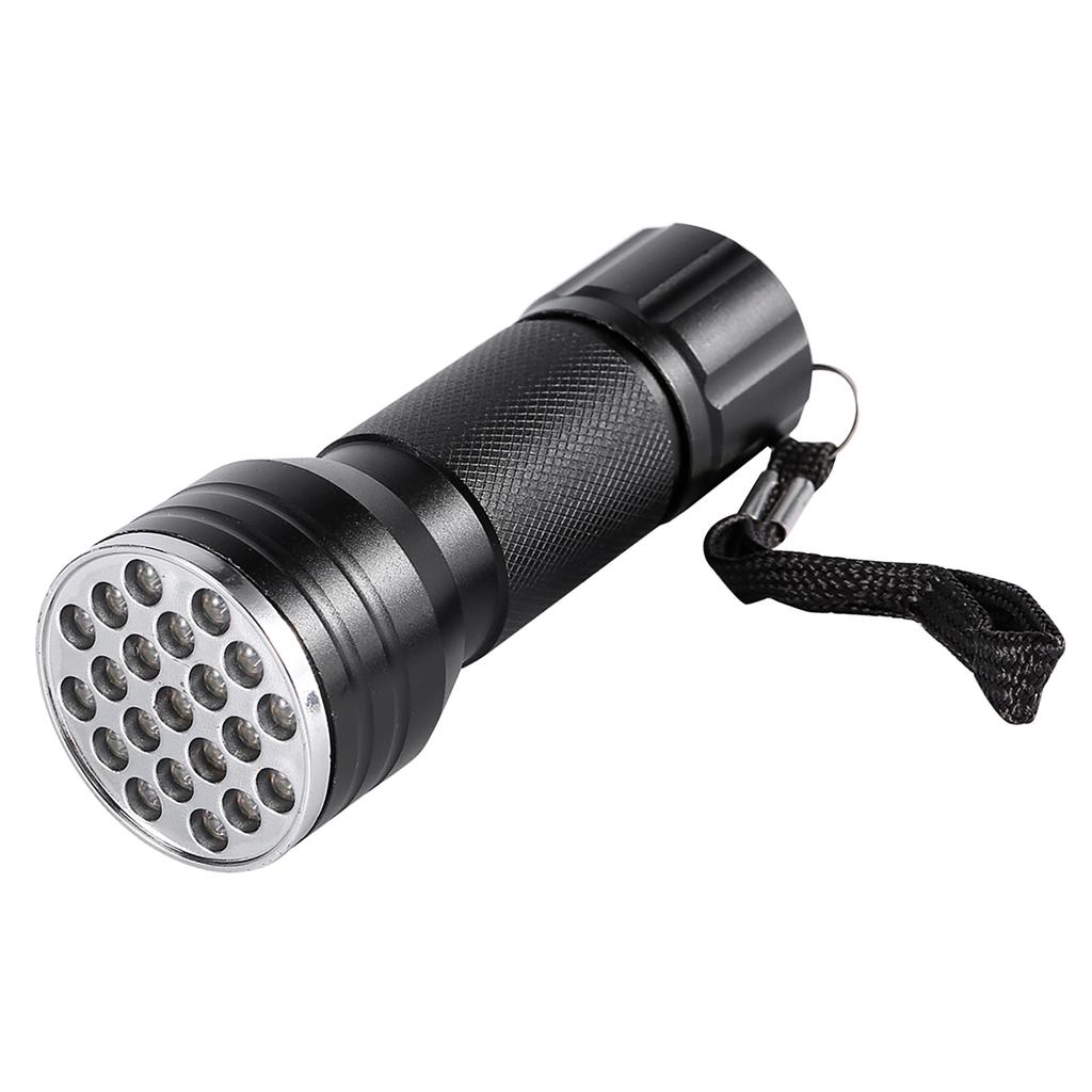 Высококачественный УФ-светодиодный фонарик 21, алюминиевая фиолетовая подсветка, обнаружение