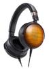 Audio Technica Headphones Wired Sealed High Resolution Sound Source Compatible Wood Housing Headphones Wooden Housing ATH-WP900