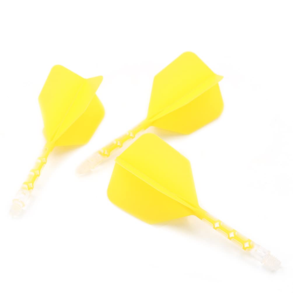 CUESOUL ROST T19 integrated shaft and flight big wing shape - yellow with white ice shaft 3pcs (CS-AK577L)