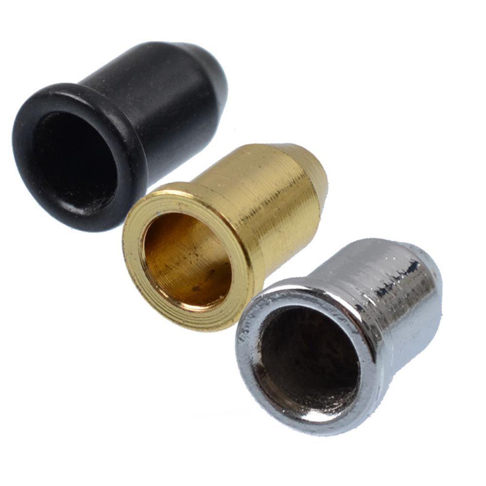 6Pcs Sweet Voice Musical Chrome Telecaster Guitar String Caps Temperament 1/4" String Ferrules