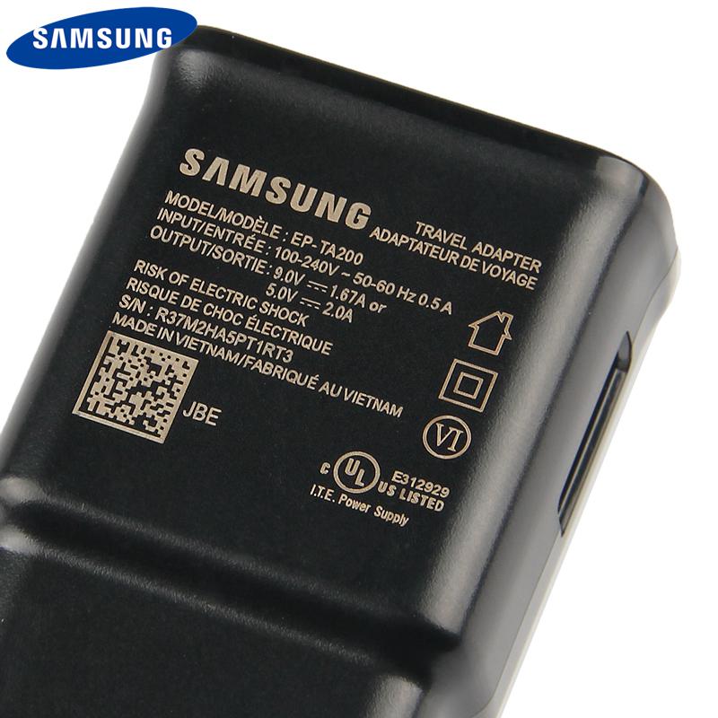 Original Fast Charging Travel Charger For Samsung Galaxy S10 X S10+ S10 Plus S10E S10 E Type-C Cable