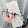 Корейские модные очки с защитой от синего света, ультралегкие прозрачные градиентные очки с большой квадратной оправой для мужчин и женщин, защитные очки