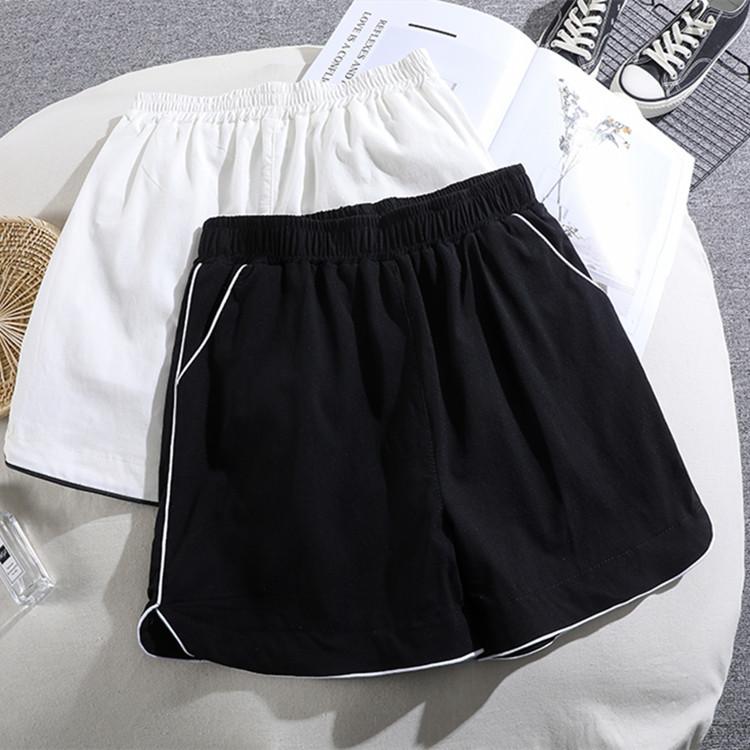 Новые летние шорты из хлопка Ice Silk, быстросохнущие, с эластичной талией, большого размера, спортивные и повседневные шорты с тремя точками для женщин