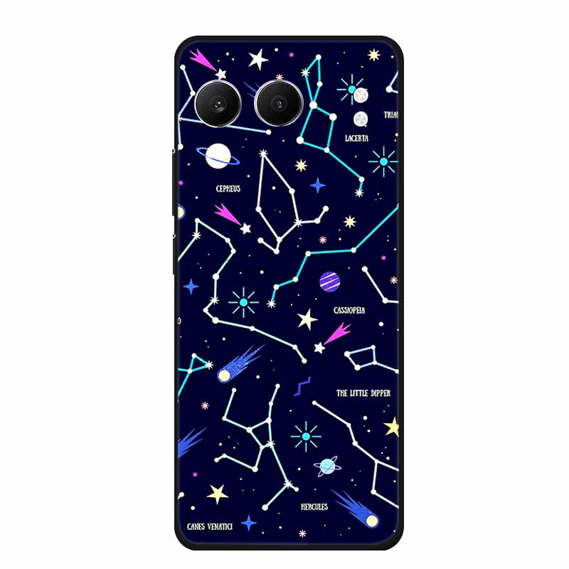 Для OnePlus Nord 4 Задняя крышка Чехол Милый Мультяшный Кот Черный Силикон Мягкие Чехлы для Телефона Для OnePlus Nord 4 Чехол Nord4 6.74" Capa Сумка