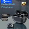 Спортивные наушники с зажимом для ушей Беспроводные наушники Bluetooth 5.3 Безболезненное ношение гарнитуры TWS Водонепроницаемые стереонаушники HiFi с шумоподавлением