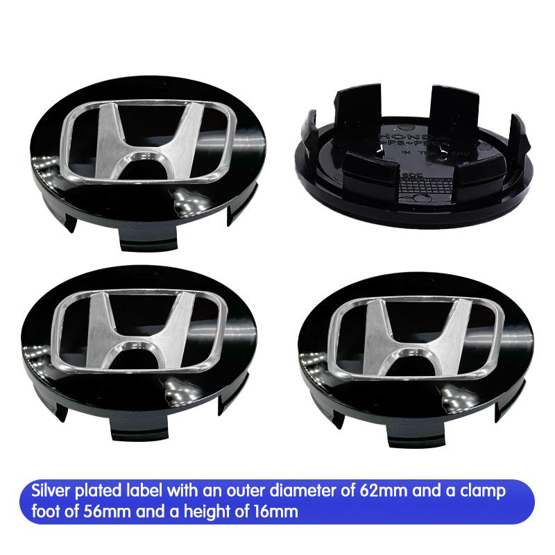 58/62/69mm Car Tyre Wheel Center Hub Cap Badge Sticker Car Accessories For Honda Civic Fit Jazz Accord Pilot Stepwgn CRV BRV