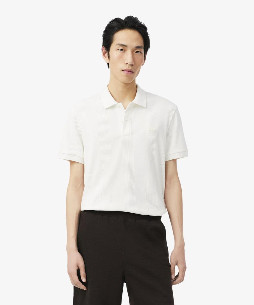 Мужская футболка-поло LACOSTE с коротким рукавом и рубчатой вязкой Dh2195-56G 70V