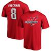 Александр Овечкин Washington Capitals GR8 Летняя Футболка Красная Мужская и Женская Короткий Рукав Удобная Повседневная Мягкая Винтажная Футболка