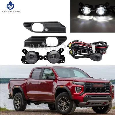 Для GMC CANYON 2023 2024 Автомобильная светодиодная сборочная фара дневного света Передний бампер Противотуманная фара Белая фара Аксессуары 12В