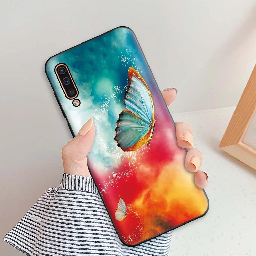 For Samsung Galaxy A50 Case For Samsung A50s A30s Phone Cases For Samsung A50 Flowers Silicone Soft TPU Fundas A 50 A30 S Bumper