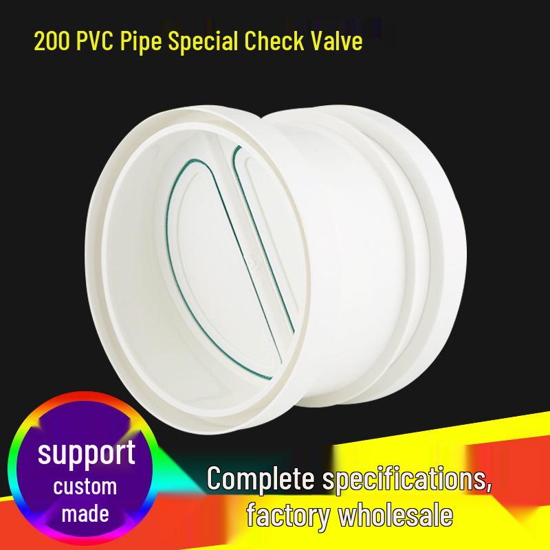 200 PVC Pipe Anti-Backflow Check Valve for Range Hood & Chimney