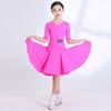 Professional Kids Latin Dance Performance Dress Girls Stretchy Spandex Costume Stage Competition Recital