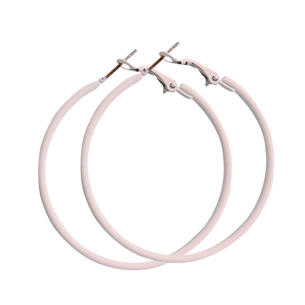 Женские большие серьги обручи